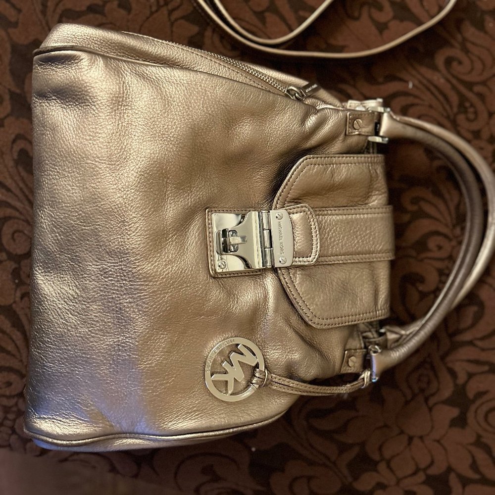 Michael Kor Gold Metalic Bag